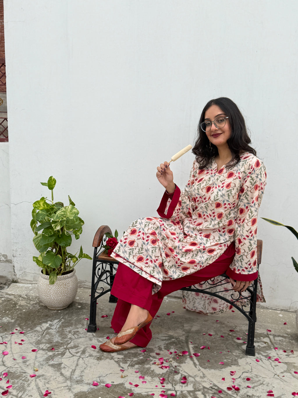 Gulnaar Kurta with Palazzo